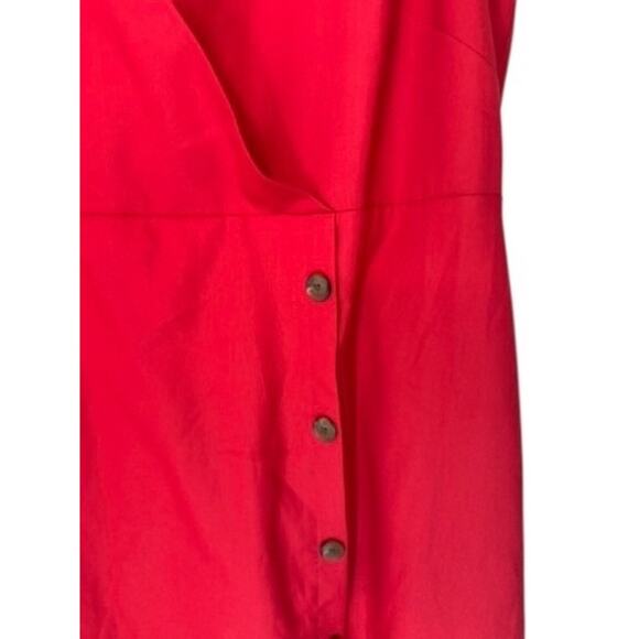 Loft Plus Red Sleeveless V-Neck Classic Casual Basic Sleeveless Dress‎ Size 22 - Picture 3 of 12